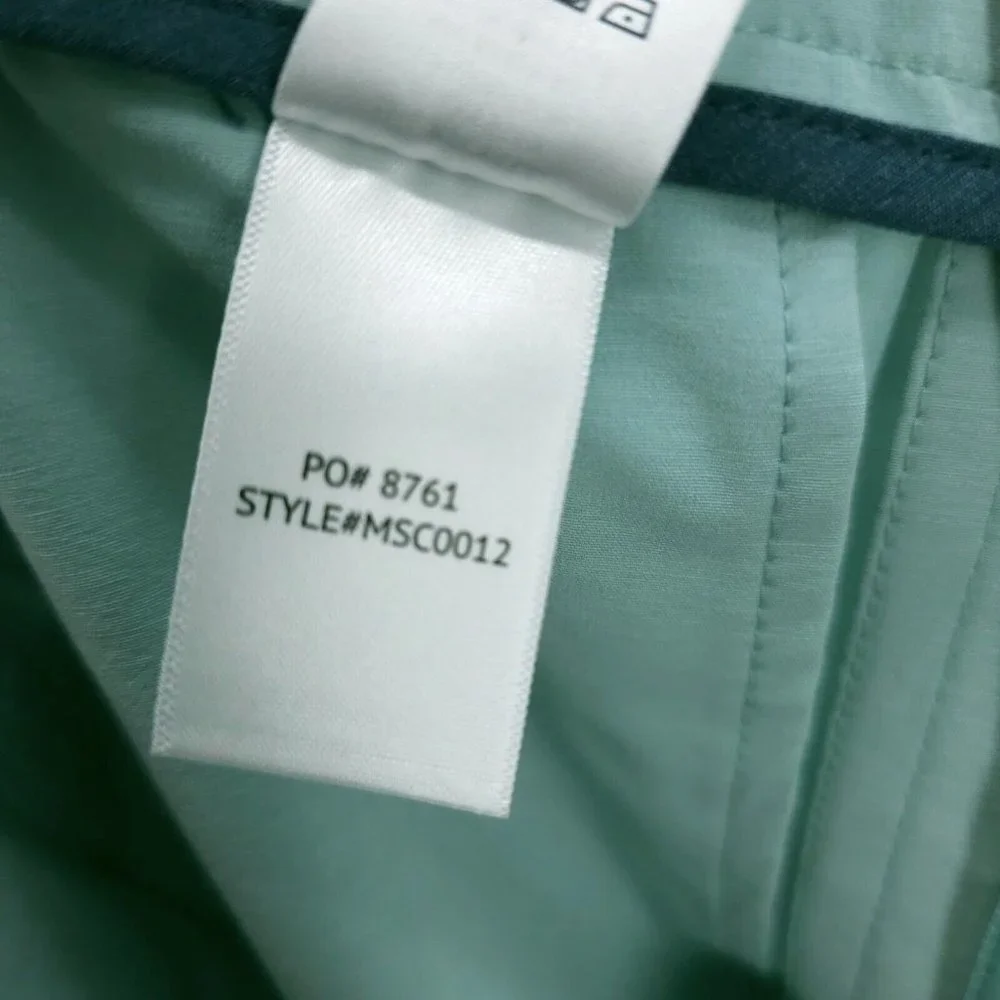 NWT FAHERTY All Day Casual Shorts SEAFOAM Pale Blue 8.5